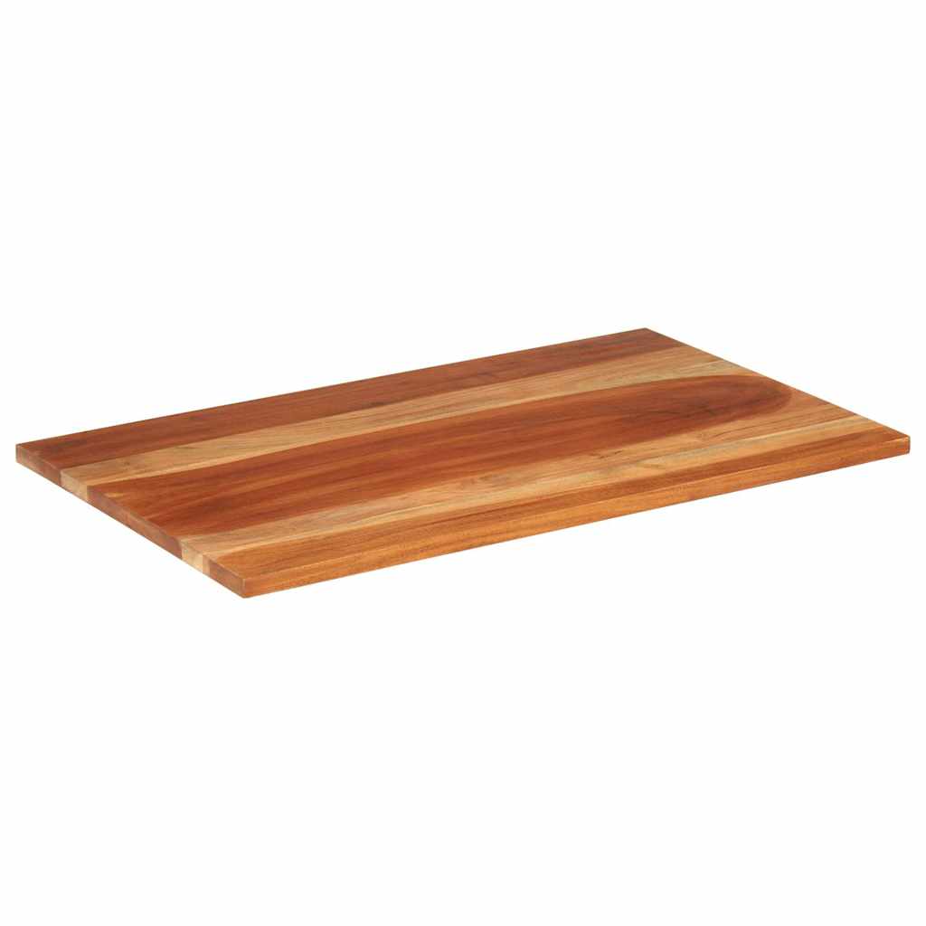 Piano Tavolo in Legno Massello di Acacia 25-27 mm 60x100 cm | homemem39