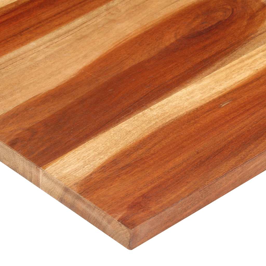 Piano Tavolo in Legno Massello di Acacia 25-27 mm 60x100 cm | homemem39