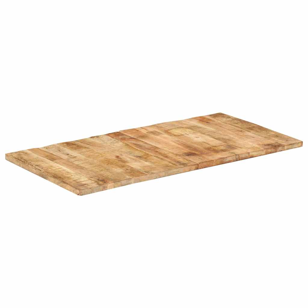 Piano Tavolo in Legno Massello Mango 25-27 mm 120x60 cm | homemem39