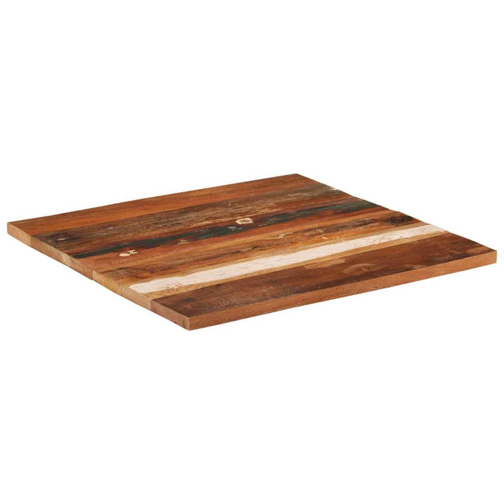 Piano Tavolo Quadrato 70x70 cm 25-27 mm in Legno di Recupero | homemem39