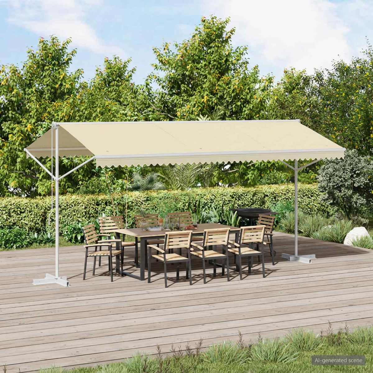 Tenda Parasole con Piedistallo