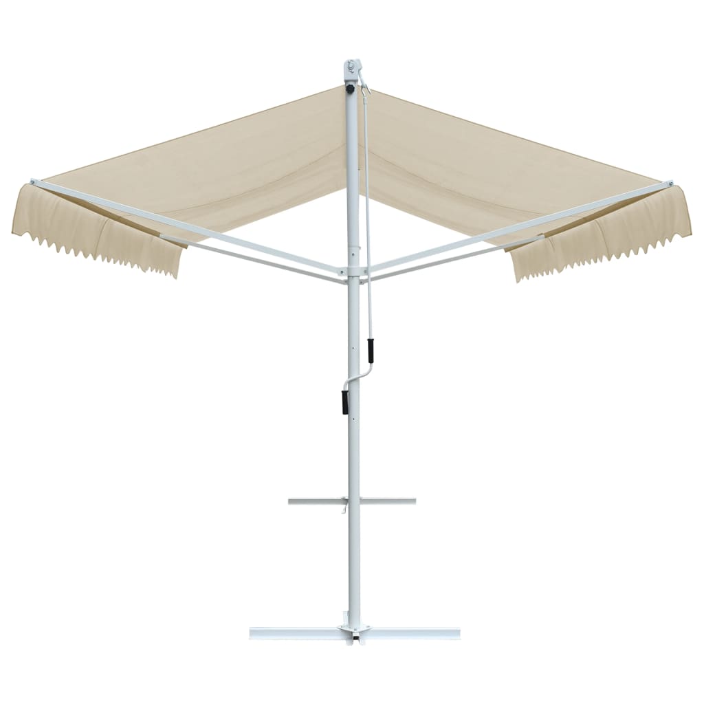 Tenda Parasole con Piedistallo 500x300 cm Crema | homemem39