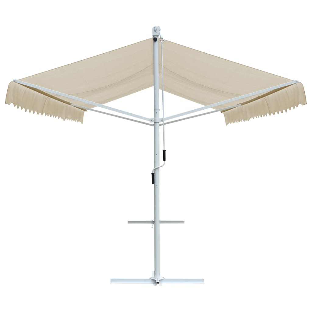 Tenda Parasole con Piedistallo 600x300 cm Crema | homemem39