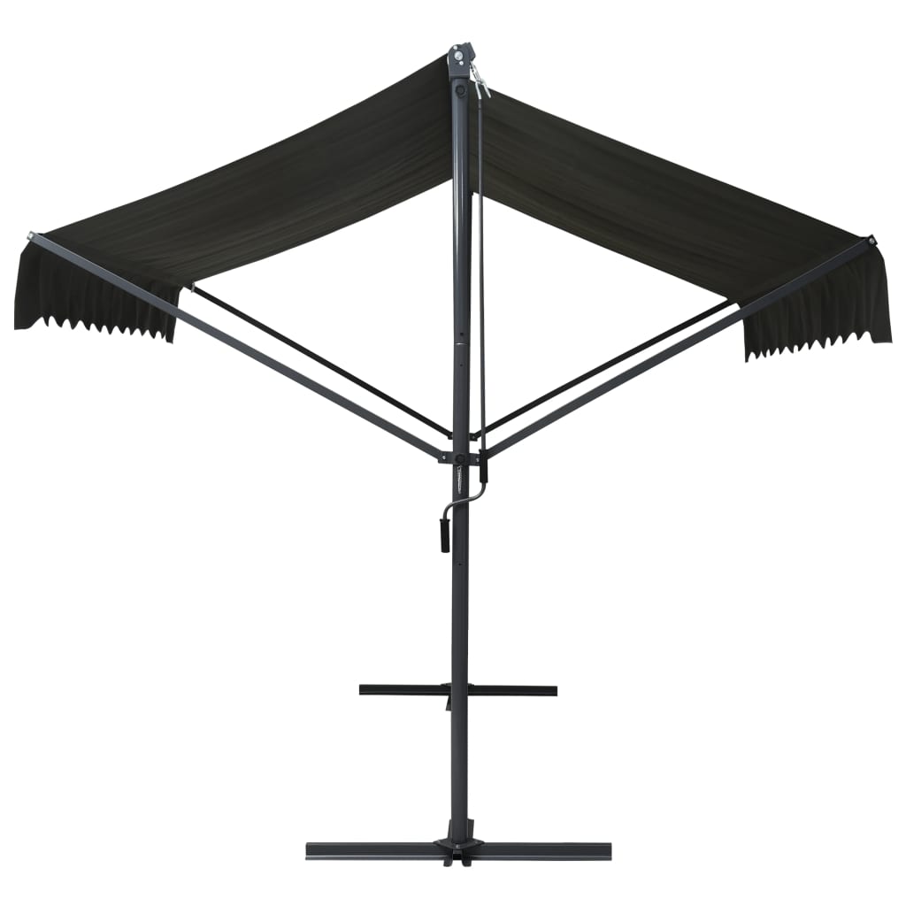 Tenda Parasole con Piedistallo 300x300 cm Antracite | homemem39