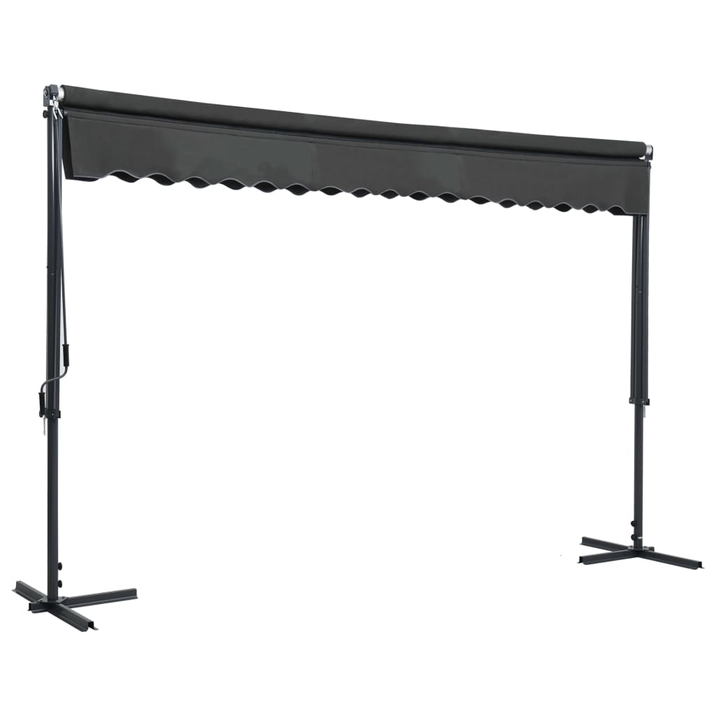 Tenda Parasole con Piedistallo 400x300 cm Antracite | homemem39