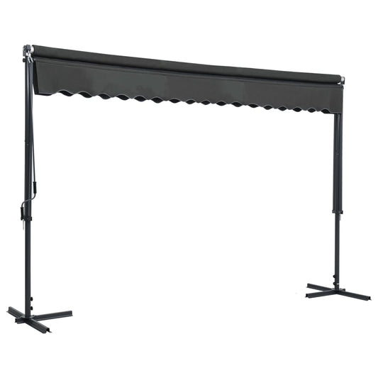 Tenda Parasole con Piedistallo 400x300 cm Antracite | homemem39