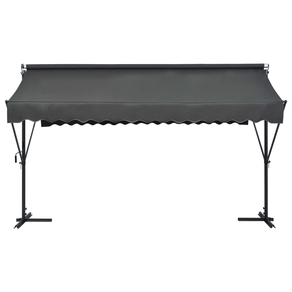 Tenda Parasole con Piedistallo 400x300 cm Antracite | homemem39