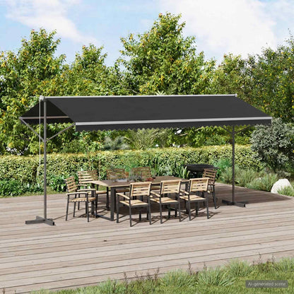 Tenda Parasole con Piedistallo 500x300 cm Antracite