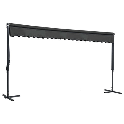Tenda Parasole con Piedistallo 500x300 cm Antracite | homemem39