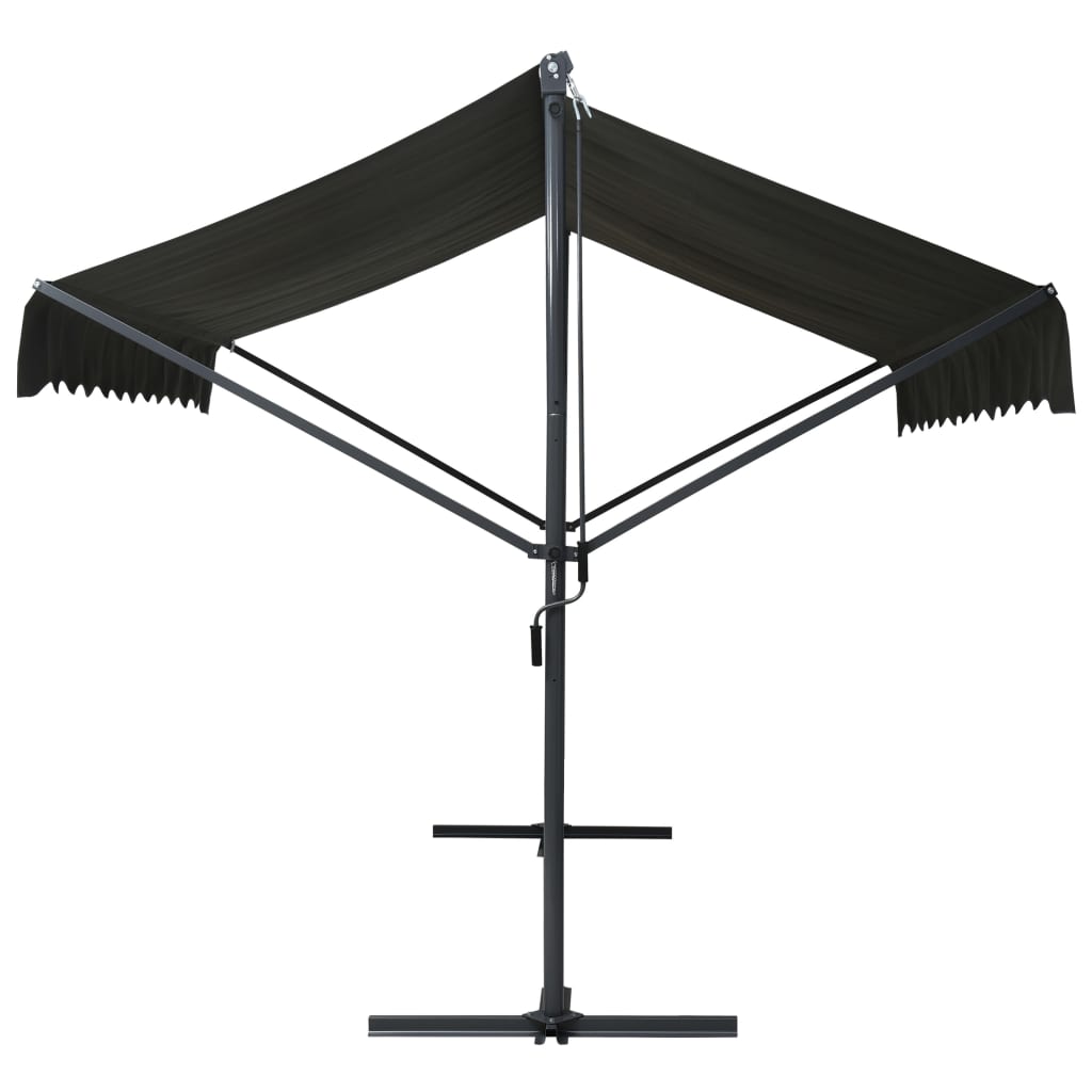 Tenda Parasole con Piedistallo 600x300 cm Antracite | homemem39