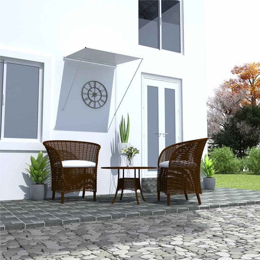 Tenda da Sole Retrattile 100x150 cm Crema - homemem39