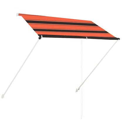 Tenda da Sole Retrattile 200x150 cm Arancione e Marrone - homemem39