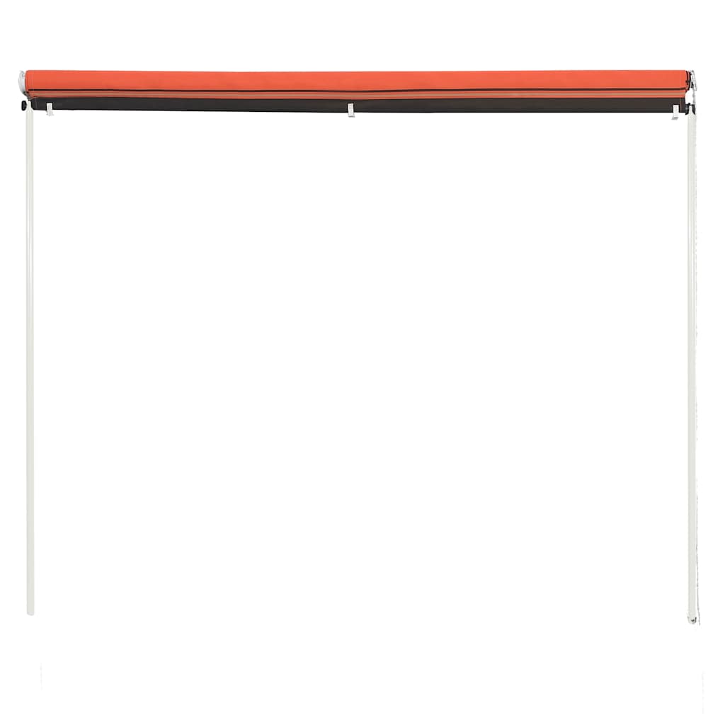 Tenda da Sole Retrattile 250x150 cm Arancione e Marrone | homemem39