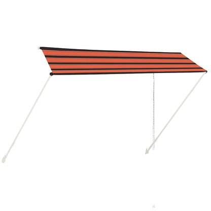 Tenda da Sole Retrattile 300x150 cm Arancione e Marrone - homemem39