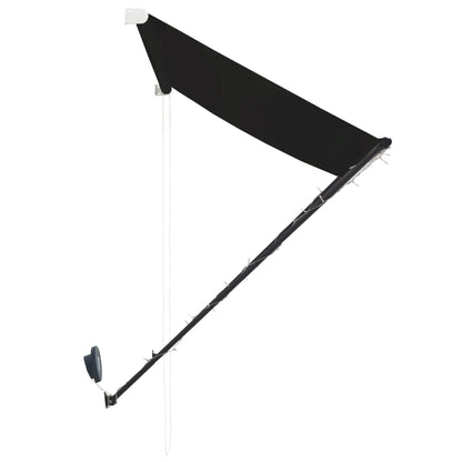 Tenda da Sole Retrattile con LED 100x150 cm Antracite | homemem39