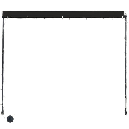 Tenda da Sole Retrattile con LED 100x150 cm Antracite | homemem39