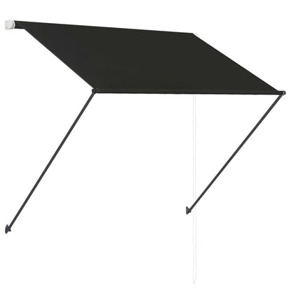 Tenda da Sole Retrattile con LED 150x150 cm Antracite