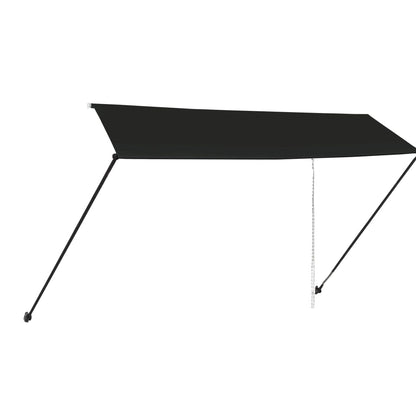 Tenda da Sole Retrattile con LED 350x150 cm Antracite