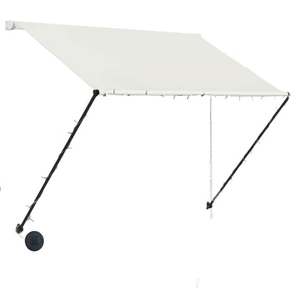 Tenda da Sole Retrattile con LED 200x150 cm Crema