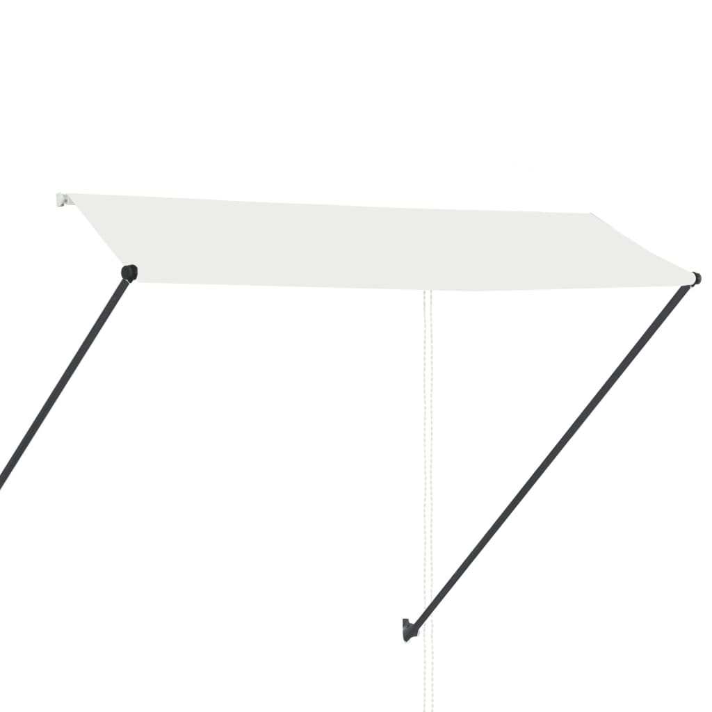 Tenda da Sole Retrattile con LED 300x150 cm Crema