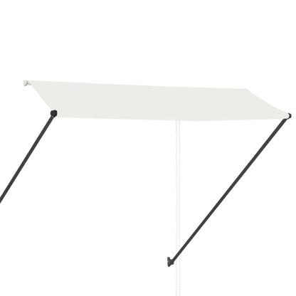 Tenda da Sole Retrattile con LED 300x150 cm Crema