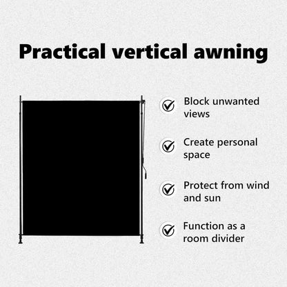 Tenda a Rullo per Esterni 200x270 cm Antracite - homemem39