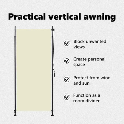 Tenda a Rullo per Esterni 100x270 cm Crema - homemem39