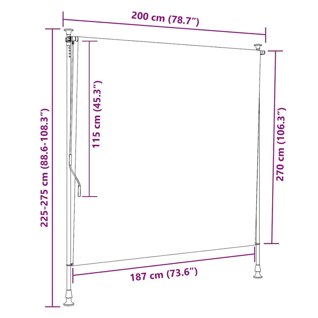 Tenda a Rullo per Esterni