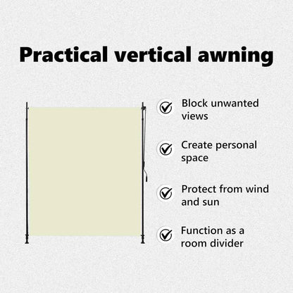 Tenda a Rullo per Esterni 200x270 cm Crema - homemem39