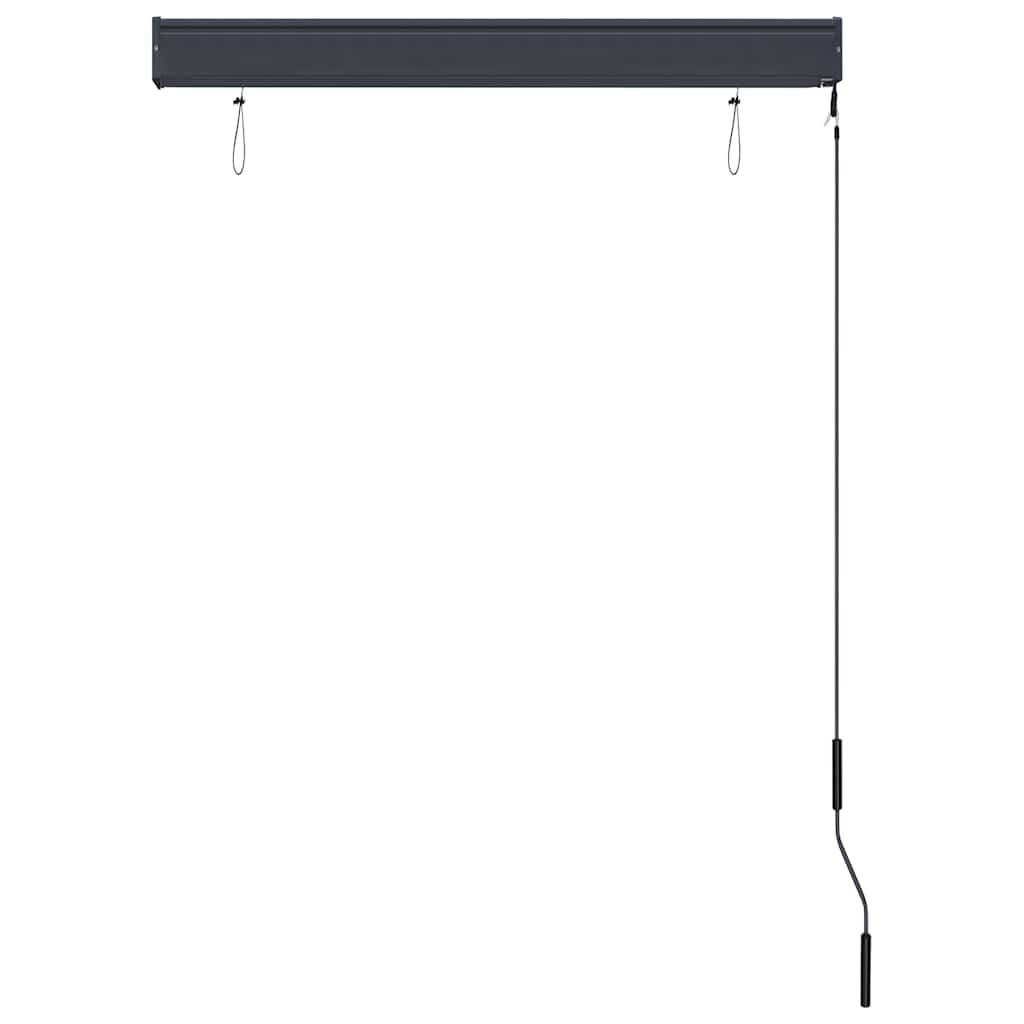 Tenda a Rullo per Esterni 100x250 cm Bianca e Arancione