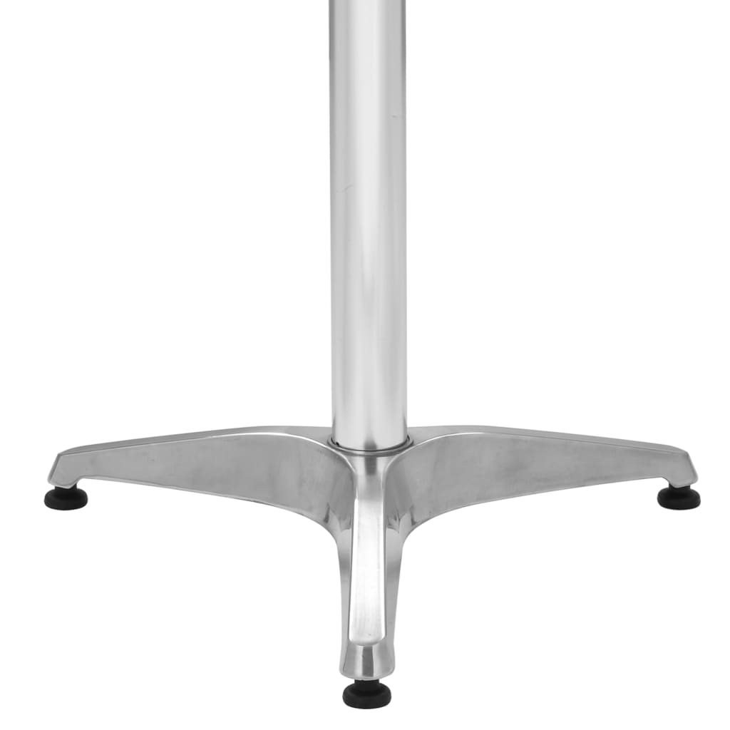 Set da Pranzo da Giardino 5 pz in Alluminio Argento | homemem39