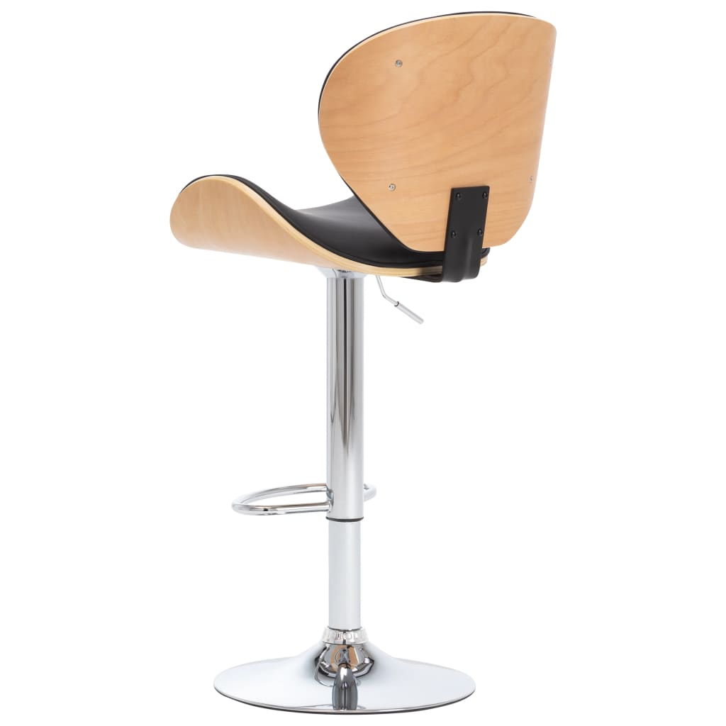 Sgabello da Bar Nero in Similpelle | homemem39