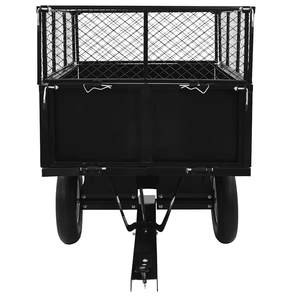 Rimorchio Ribaltabile per Tosaerba Capacità 300 kg - homemem39