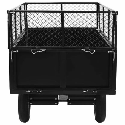 Rimorchio Ribaltabile per Tosaerba Capacità 300 kg - homemem39