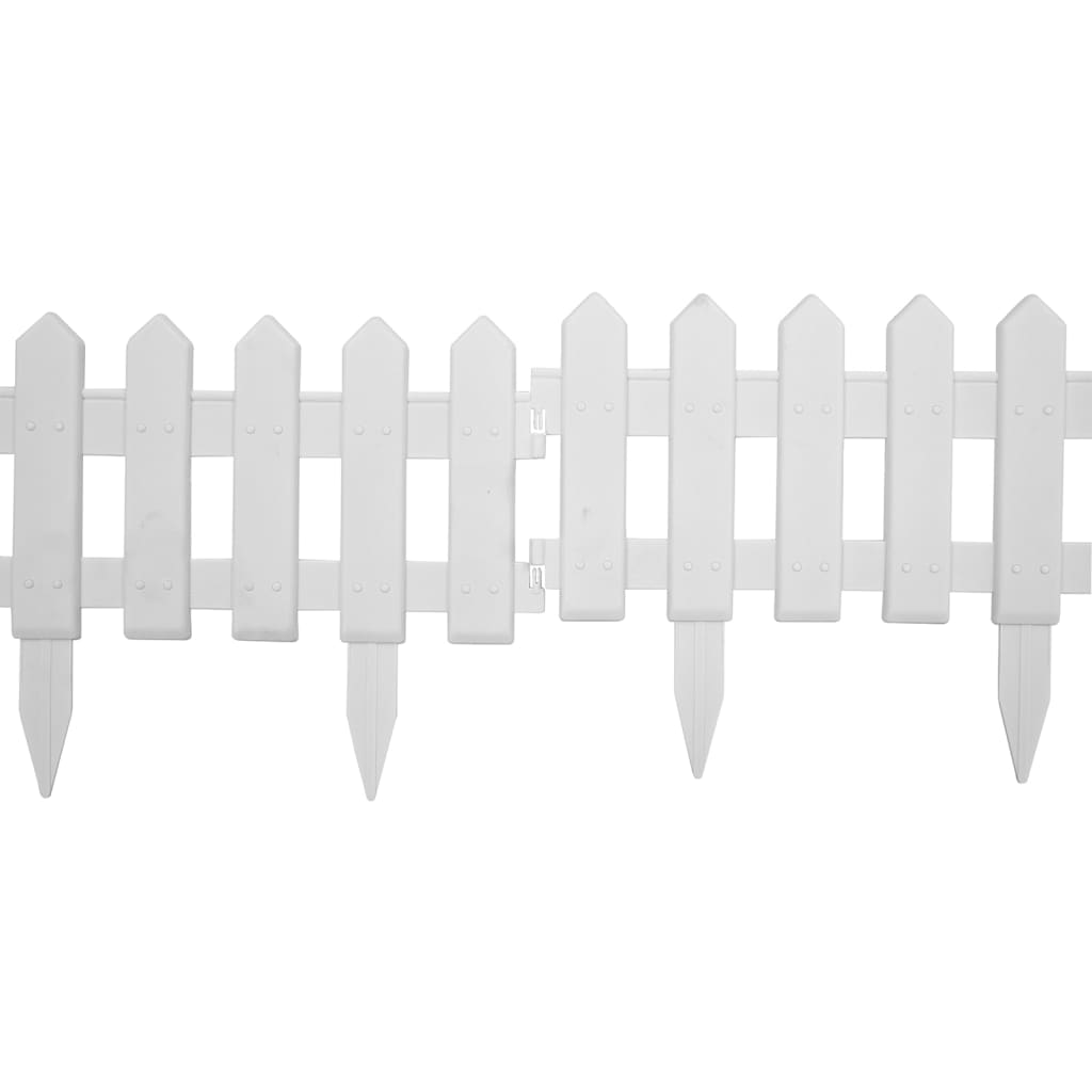 Bordi per Prato 25 pz Bianchi 10 m in PP - homemem39