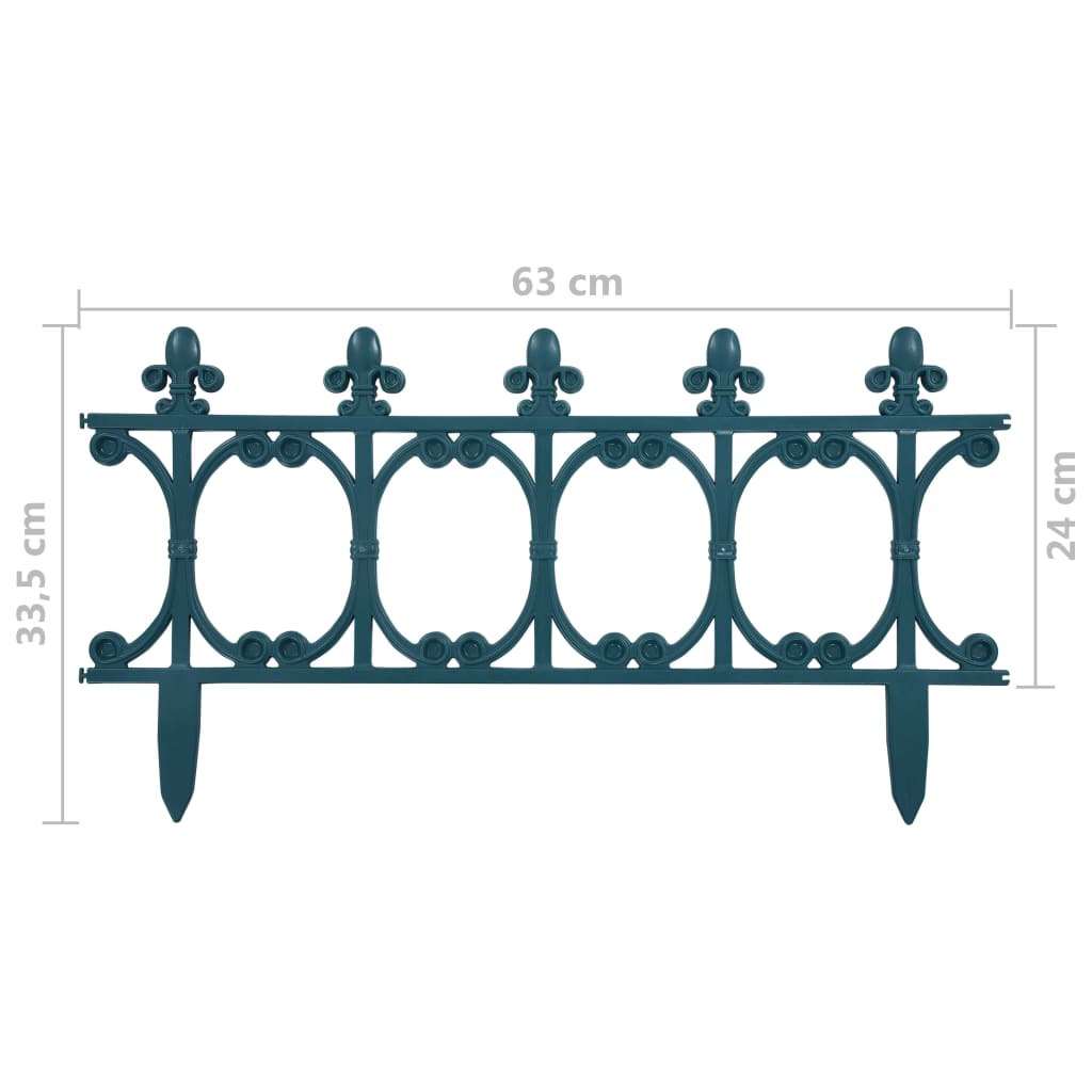 Bordature per Prato 16 pz Verde 10 m in PP - homemem39