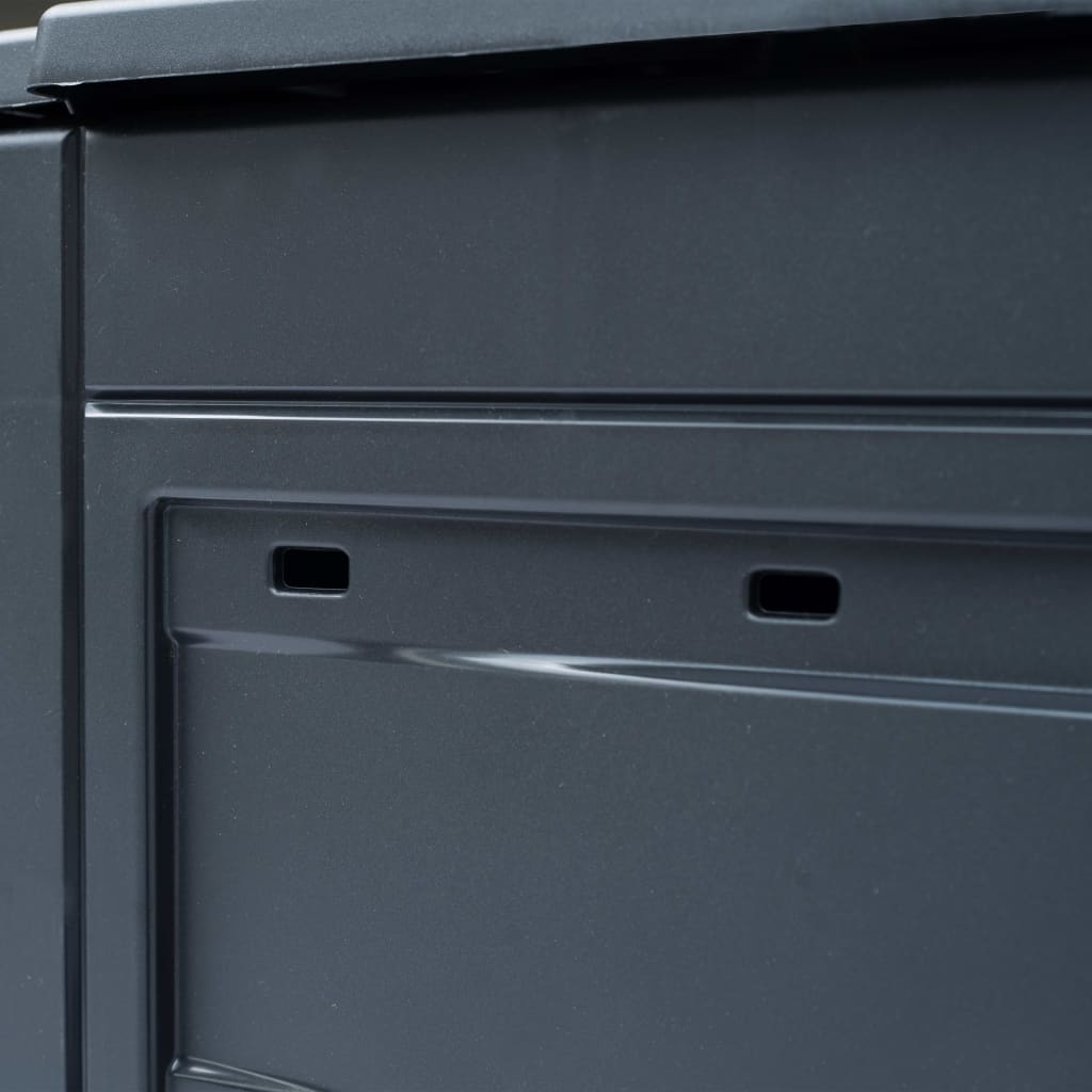 Compostiere per Giardino 2 pz Grigio 60x60x73 cm 520 L | homemem39