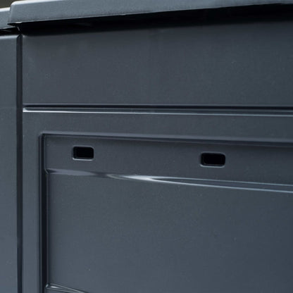 Compostiere per Giardino 2 pz Grigio 60x60x73 cm 520 L | homemem39