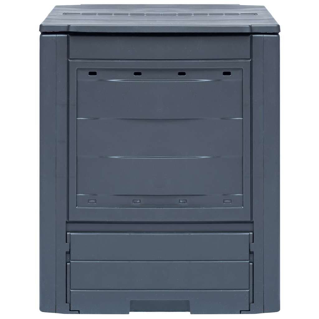 Compostiere per Giardino 3 pz Grigio 60x60x73 cm 780 L