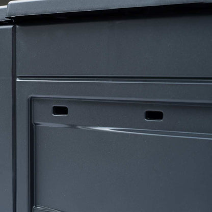 Compostiere per Giardino 3 pz Grigio 60x60x73 cm 780 L
