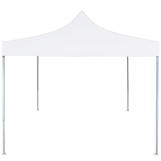 Gazebo Professionale Pieghevole 3x3m Acciaio Bianco - homemem39