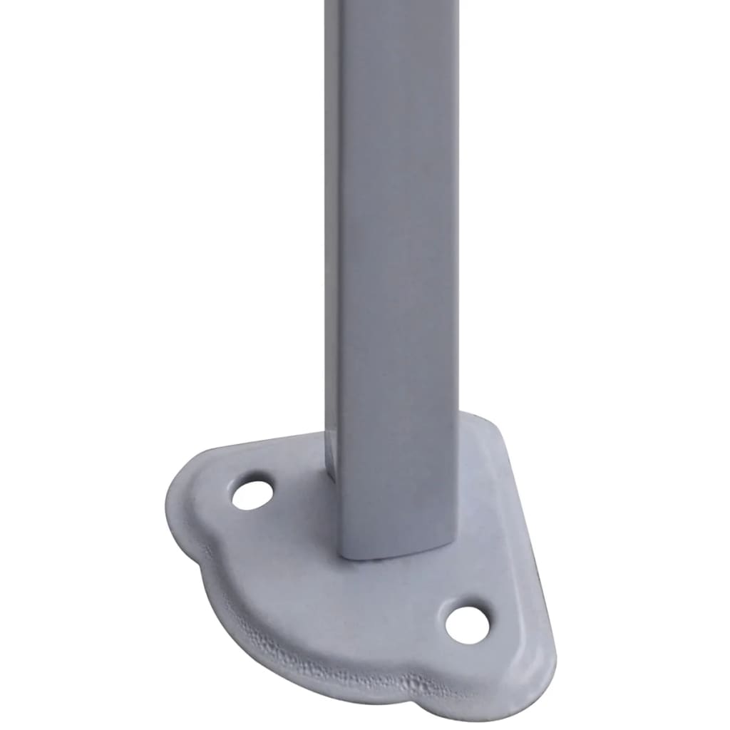 Gazebo Professionale Pieghevole 2 Pareti 3x3 m Acciaio Bianco - homemem39