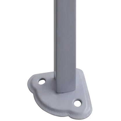 Gazebo Professionale Pieghevole 2 Pareti 3x3 m Acciaio Bianco - homemem39