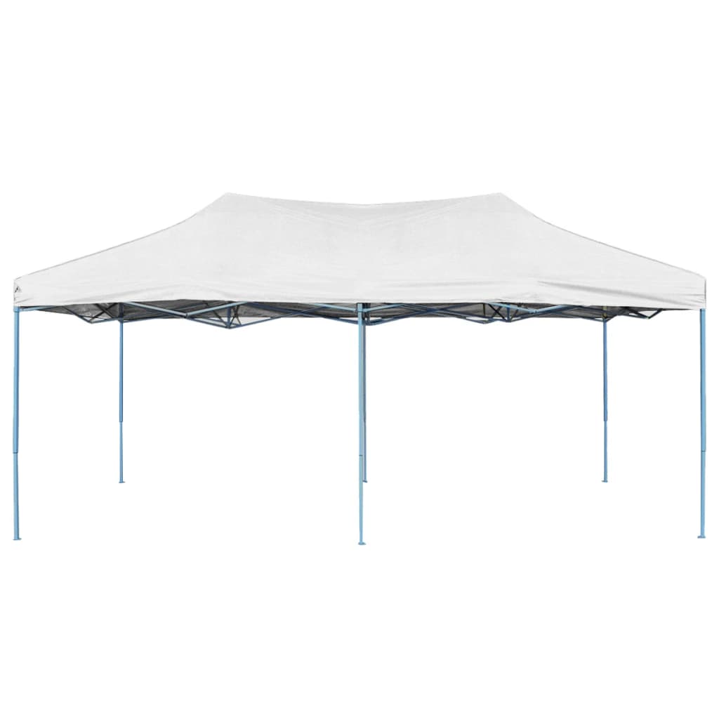 Gazebo Professionale Pieghevole 3x6 m Acciaio Bianco - homemem39