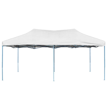 Gazebo Professionale Pieghevole 3x6 m Acciaio Bianco - homemem39