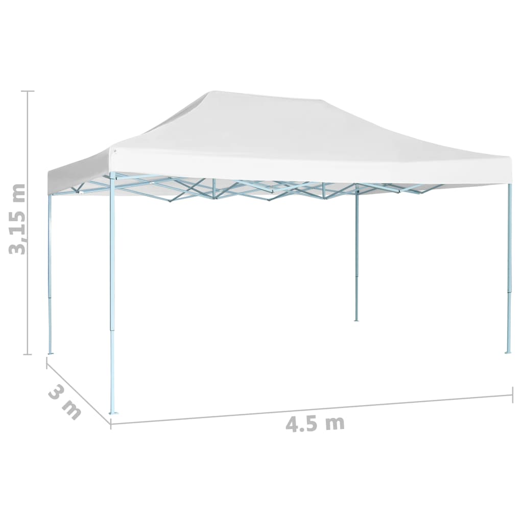 Tenda per Feste Pieghevole 3x4,5 m Bianca - homemem39