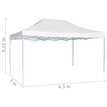 Tenda per Feste Pieghevole 3x4,5 m Bianca - homemem39