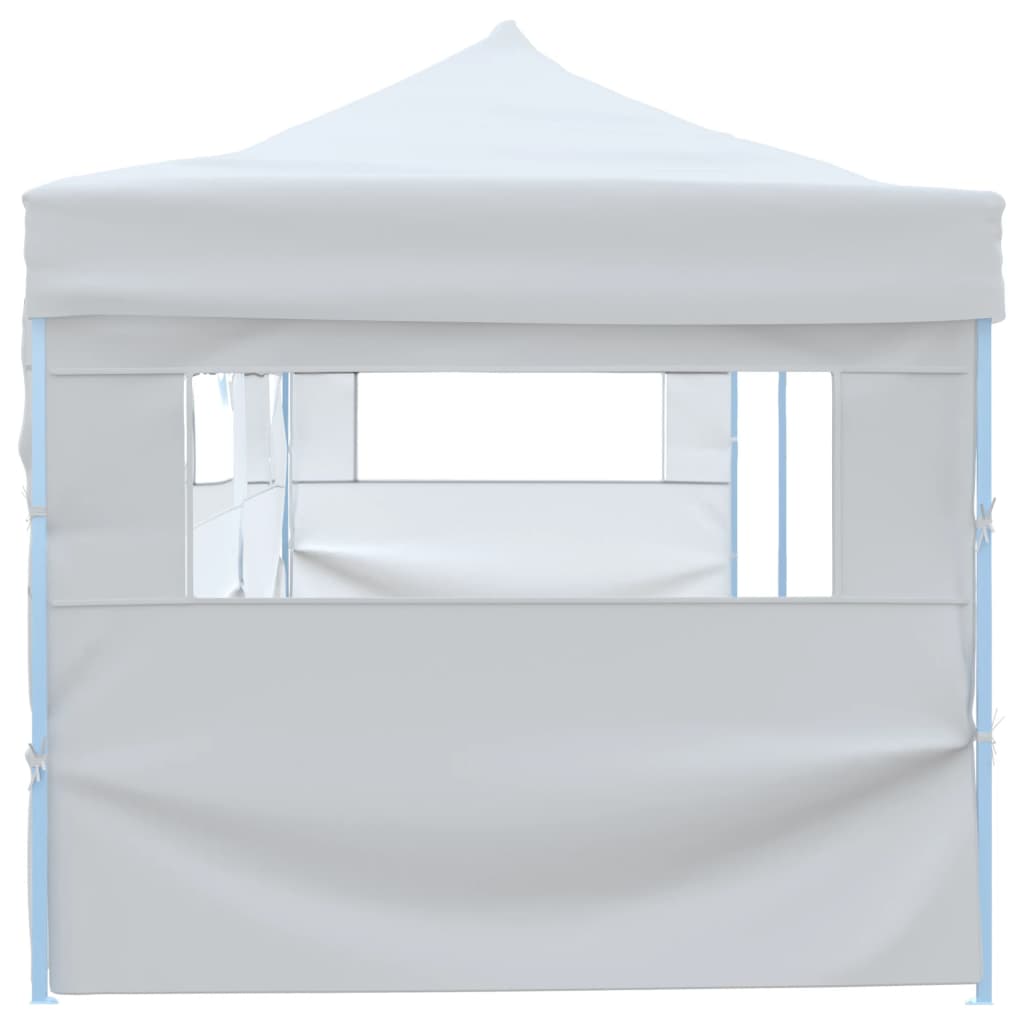 Tenda Pieghevole Pop-Up con 5 Pareti Laterali 3x9 m Bianca - homemem39