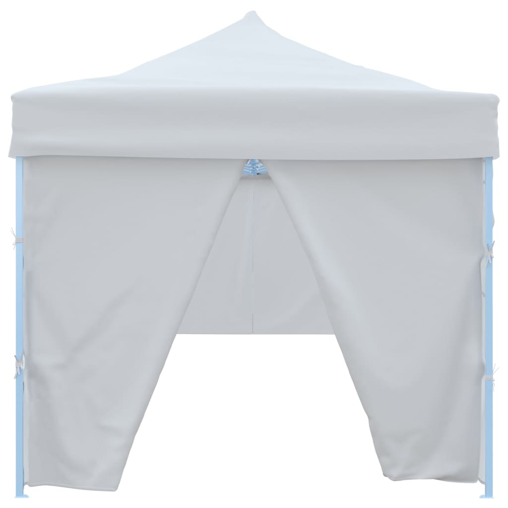 Tenda Pieghevole Pop-Up con 8 Pareti Laterali 3x9 m Bianca - homemem39
