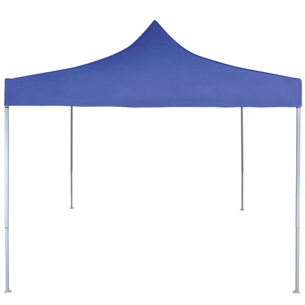 Gazebo Professionale Pieghevole 2x2 m in Acciaio Blu - homemem39